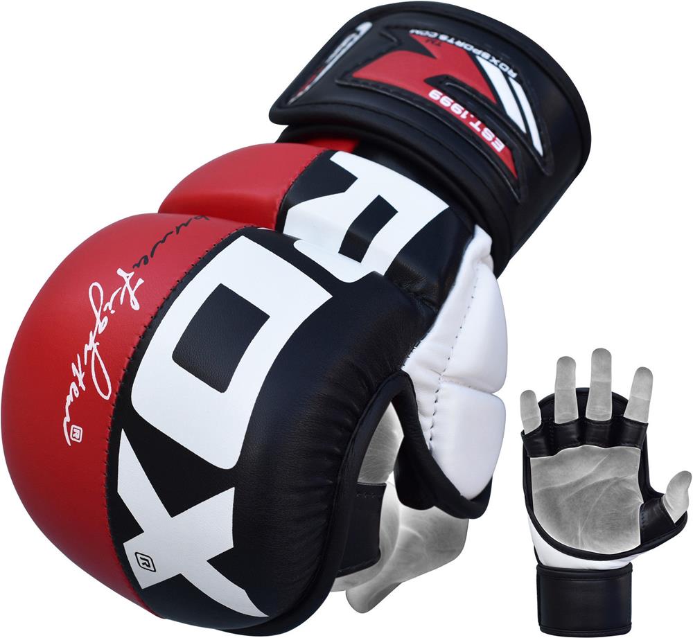 RDX T6 Graplingové rukavice - RED